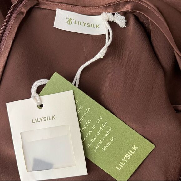 Lilysilk Sleeveless A-line Silk Dress 2 - Picture 8 of 9